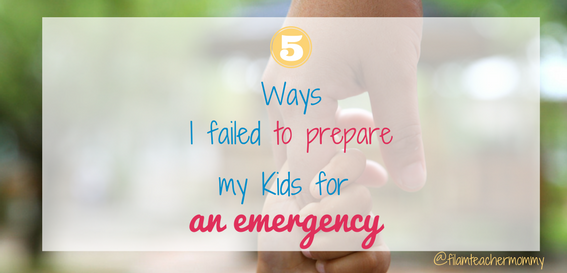 preparing kids for emergency